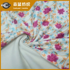 印花滌氨魚鱗布 Print poly spandex terry